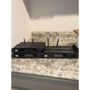 SENNHEISER EW100 DIVERSITY RECEIVER EM100 518-550 MHZ Lot Of‎ 3 With Antennae